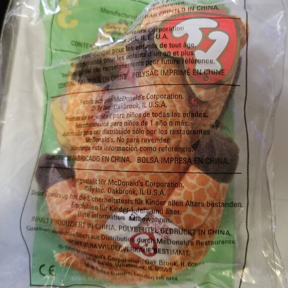 1998 McDonalds TY Teenie Beanie Babies Twigs 3 New in Package - Picture 2 of 2